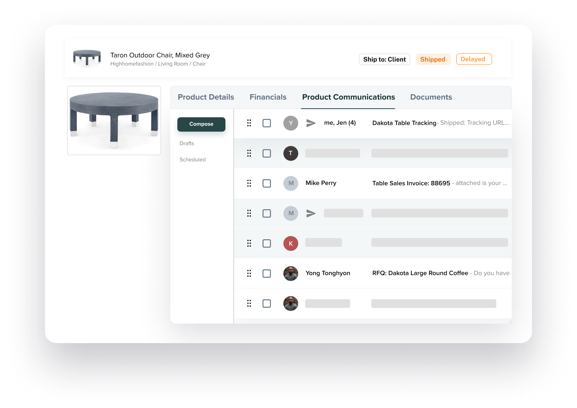 Alcove project communication and email routing
